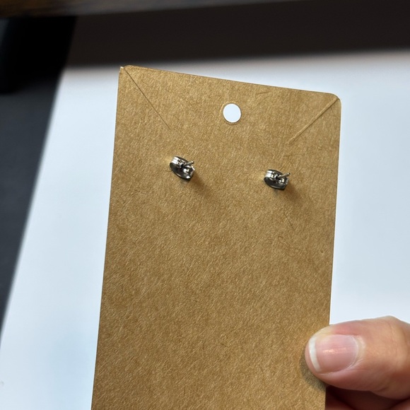 Cat Earrings - Stainless Steel, Stud-Style Womens Earrings, Cute Cats A-Climbing - Picture 6 of 6